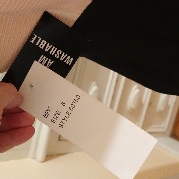 NWT Studio I pink and black dress Sz 8 - Picture 7 of 9